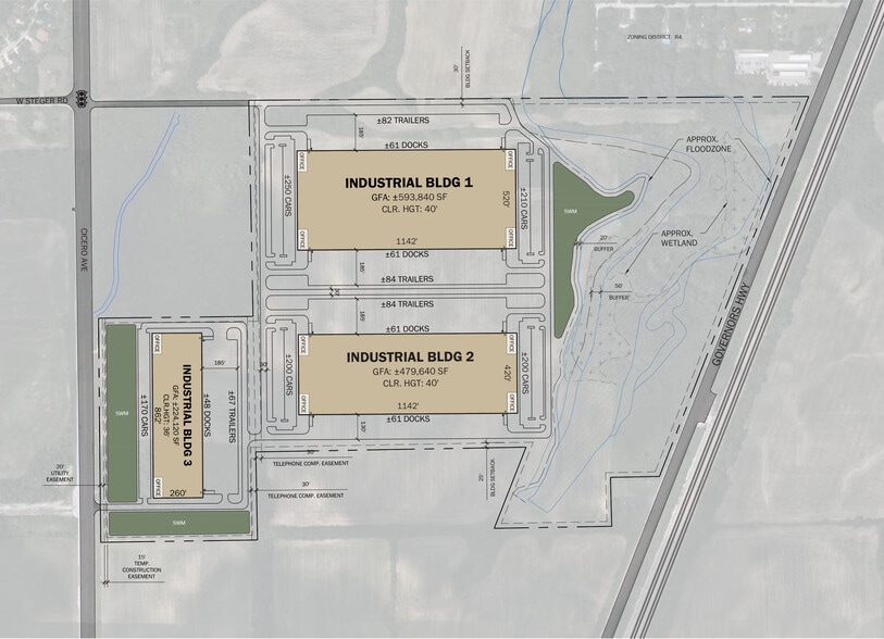 Venture Park 57, University Park, IL à louer - Plan de site – Image 2 sur 4