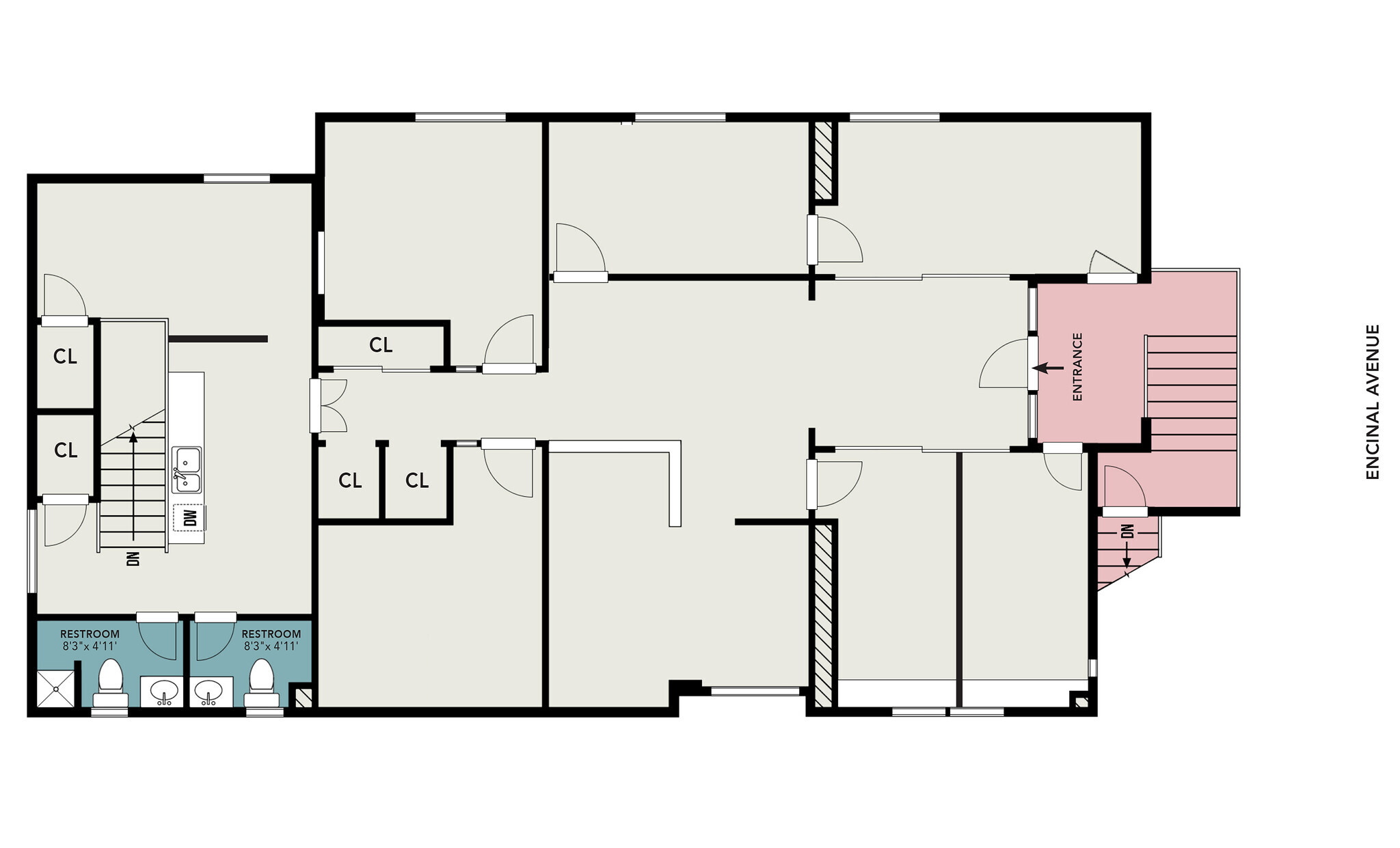 2421 Encinal Ave, Alameda, CA à louer Plan d’étage– Image 1 sur 1