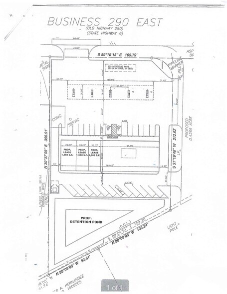 Business US 290 & Sheriff R Glenn Smith Dr, Hempstead, TX à vendre - Plan de site – Image 2 sur 2