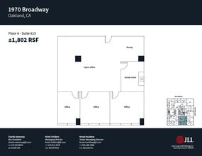 1970 Broadway, Oakland, CA à louer Plan d’étage– Image 1 sur 1