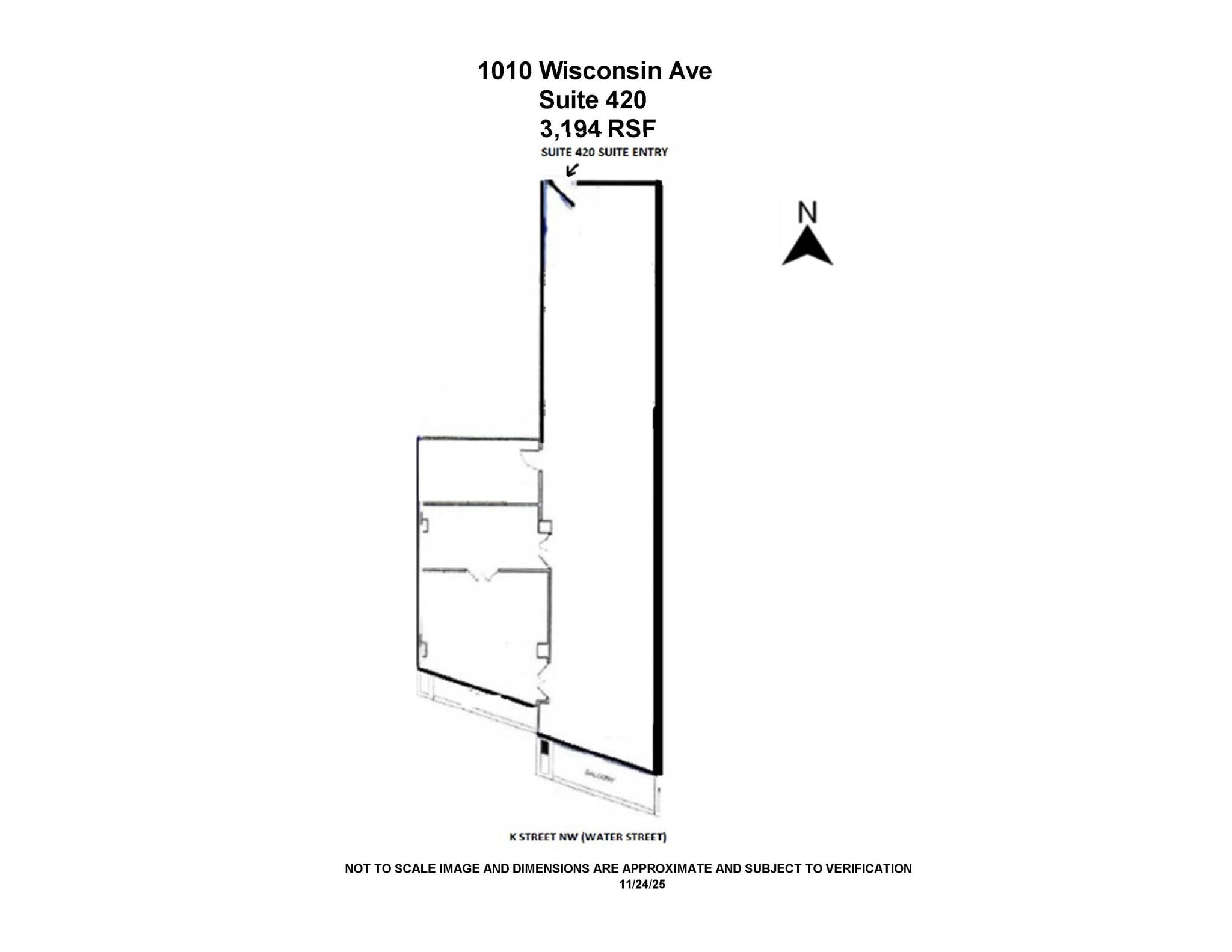 1000-1010 Wisconsin Ave NW, Washington, DC à louer Plan d’étage– Image 1 sur 4