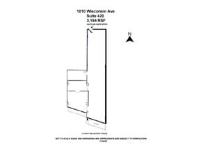 1000-1010 Wisconsin Ave NW, Washington, DC à louer Plan d’étage– Image 1 sur 4