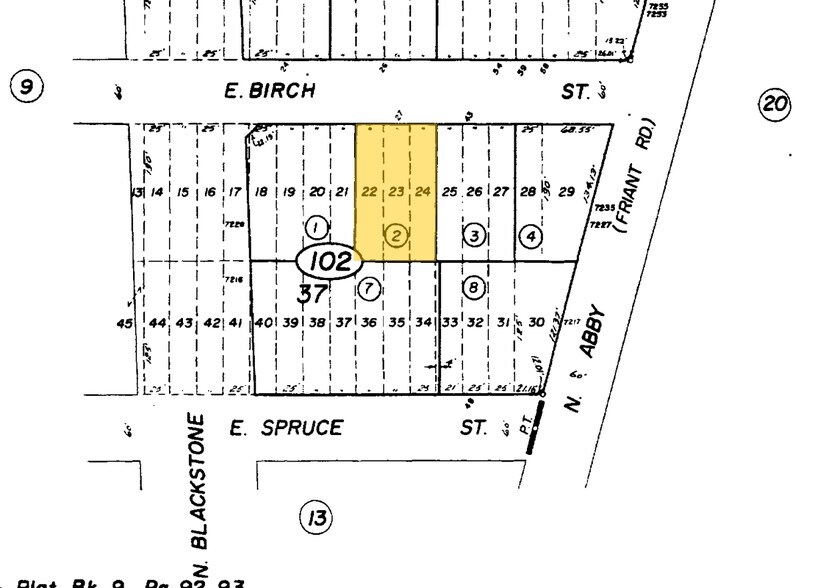 27 E Birch Ave, Fresno, CA à vendre - Plan cadastral – Image 3 sur 8