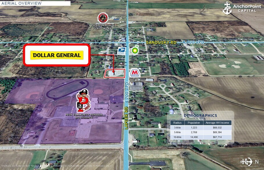 106 E Lapeer St, Peck, MI à vendre - Photo de l’immeuble – Image 2 sur 7