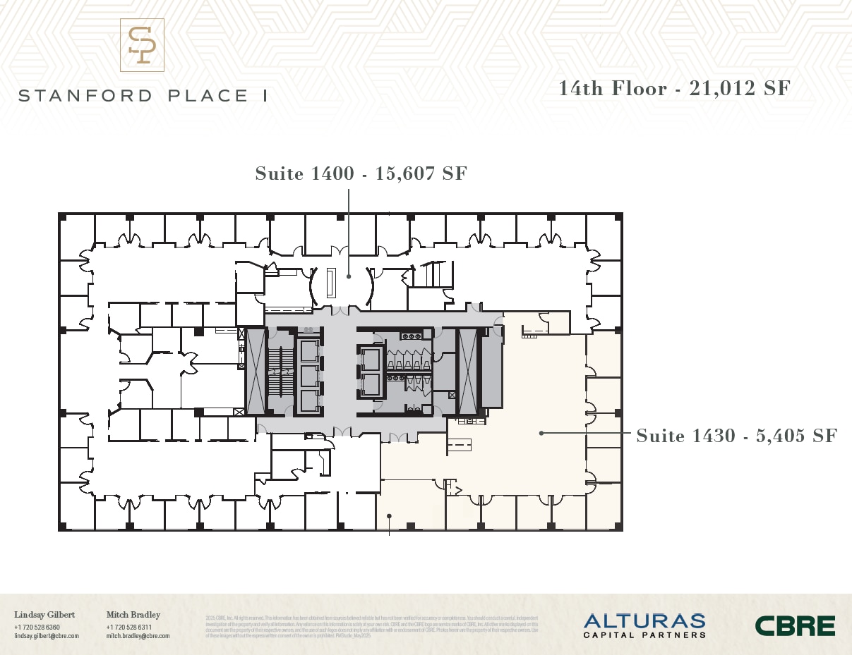 8055 E Tufts Ave, Denver, CO à louer Plan d’étage– Image 1 sur 1