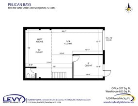 4990 SW 52nd St, Fort Lauderdale, FL à louer Plan d’étage– Image 2 sur 11
