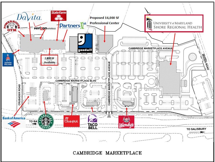 712 Cambridge Plz, Cambridge, MD à louer Plan de site– Image 1 sur 2