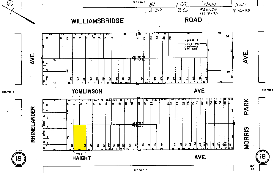 1858 Haight Ave, Bronx, NY à vendre - Plan cadastral – Image 2 sur 4