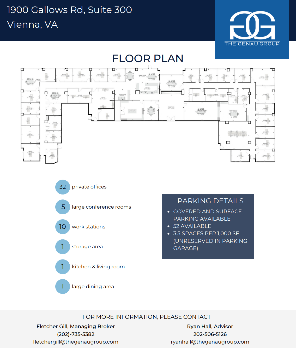 1900 Gallows Rd, Vienna, VA à louer Plan d’étage– Image 1 sur 10