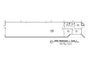 5444 E Washington St, Phoenix, AZ à louer Plan d’étage– Image 1 sur 1