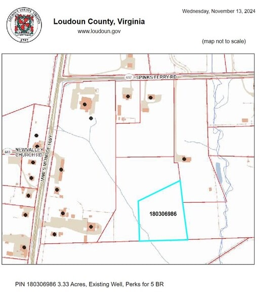 Spinks Ferry Rd, Leesburg, VA à vendre - Plan cadastral – Image 2 sur 2