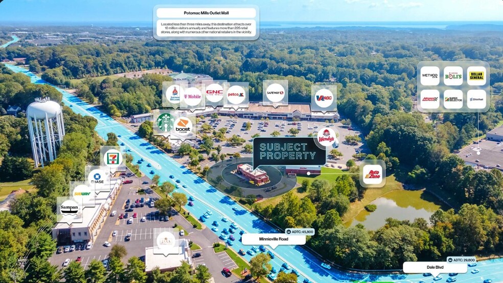 4461 Cheshire Station Way, Dale City, VA à vendre - Aérien – Image 2 sur 2