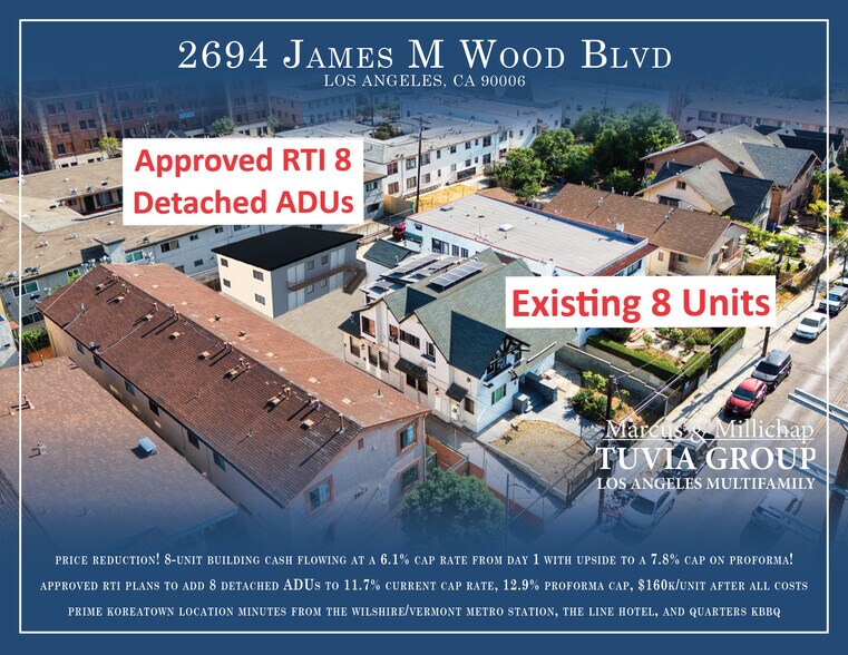 2694 James M Wood Blvd, Los Angeles, CA à vendre - Photo de l’immeuble – Image 1 sur 25