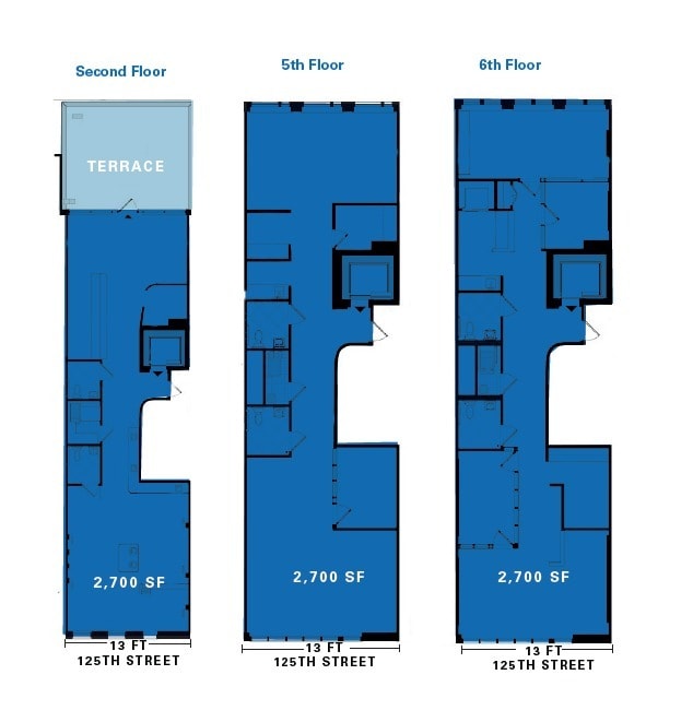 63-65 W 125th St, New York, NY à louer Plan d’étage– Image 1 sur 1