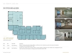 301 N Lake Ave, Pasadena, CA à louer Plan d’étage– Image 1 sur 1