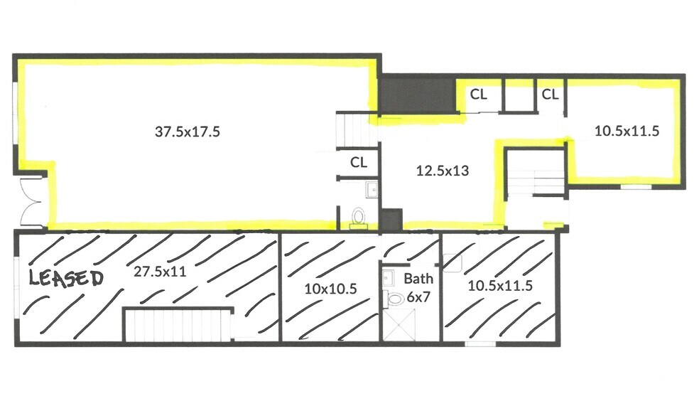 2877 Fairfield Ave, Bridgeport, CT à louer - Plan d’étage type – Image 2 sur 4