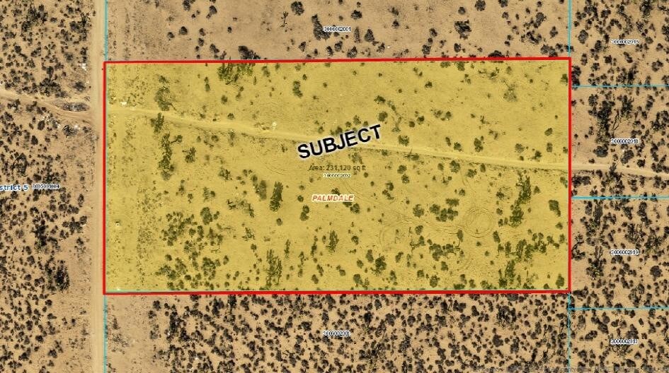 5.27 Acres Sierra Highway, Palmdale, CA à vendre - Aérien – Image 2 sur 5