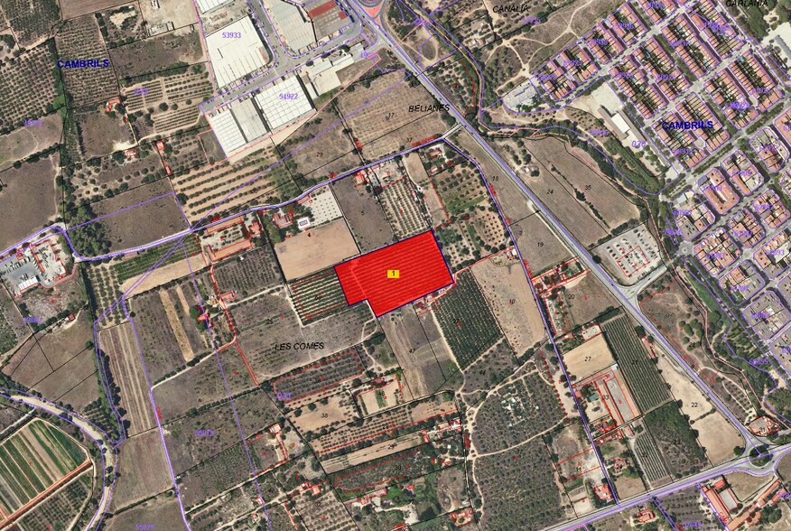 Terrain dans Cambrils, Tarragona à vendre - Plan cadastral – Image 1 sur 7