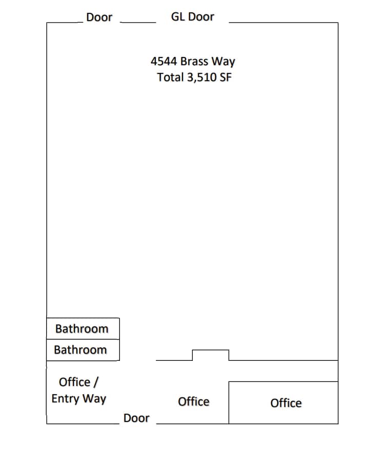 4570-4576 Brass Way, Dallas, TX à louer Plan d’étage– Image 1 sur 1