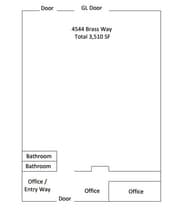4570-4576 Brass Way, Dallas, TX à louer Plan d’étage– Image 1 sur 1