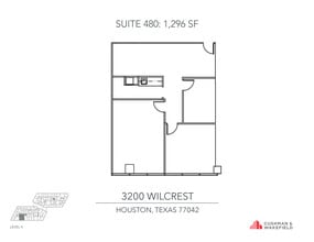 3200 Wilcrest Dr, Houston, TX à louer Plan d’étage– Image 1 sur 1