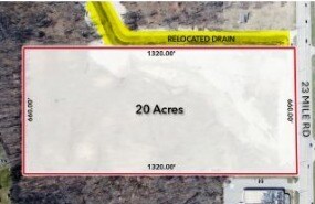 18074 23 Mile Rd, Macomb Township, MI à vendre - Photo de l’immeuble – Image 1 sur 2