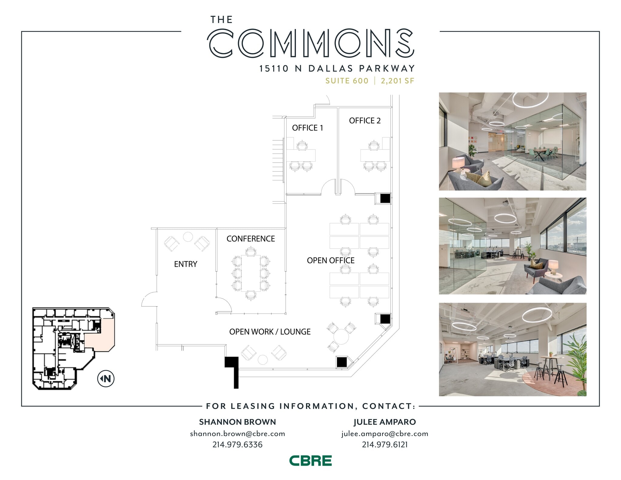 15110 N Dallas Pky, Dallas, TX à vendre Plan d’étage– Image 1 sur 4