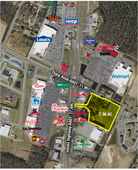 Tharp Rd, Seaford, DE à vendre - Aérien – Image 2 sur 3