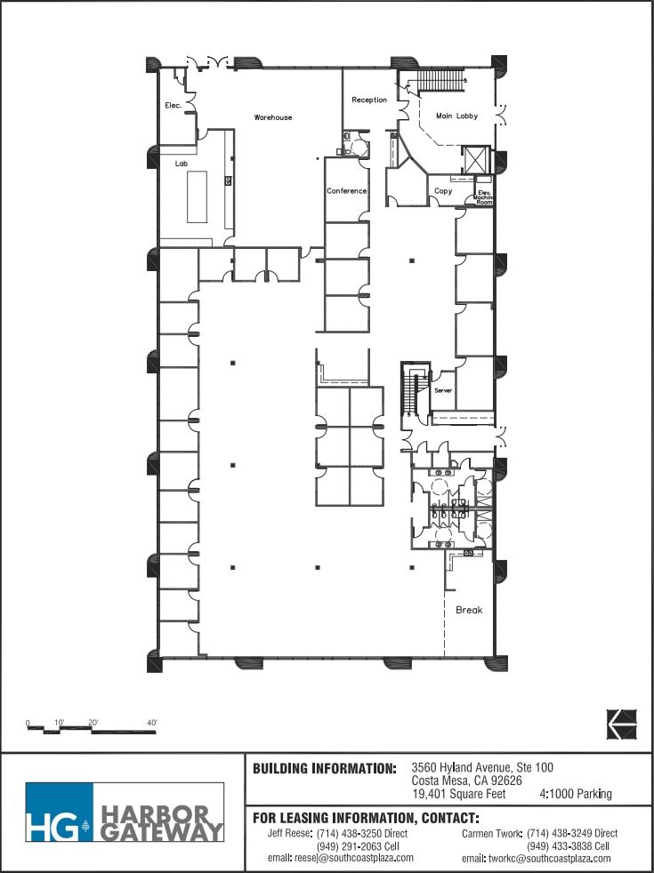 3515 Harbor Blvd, Costa Mesa, CA à louer Plan d’étage– Image 1 sur 1