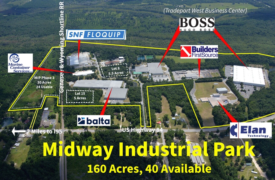 331 Industrial Blvd, Midway, GA à louer - Aérien – Image 1 sur 2
