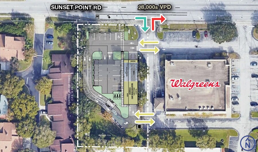 2185 Sunset Point Rd, Clearwater, FL à vendre - Plan de site – Image 2 sur 2