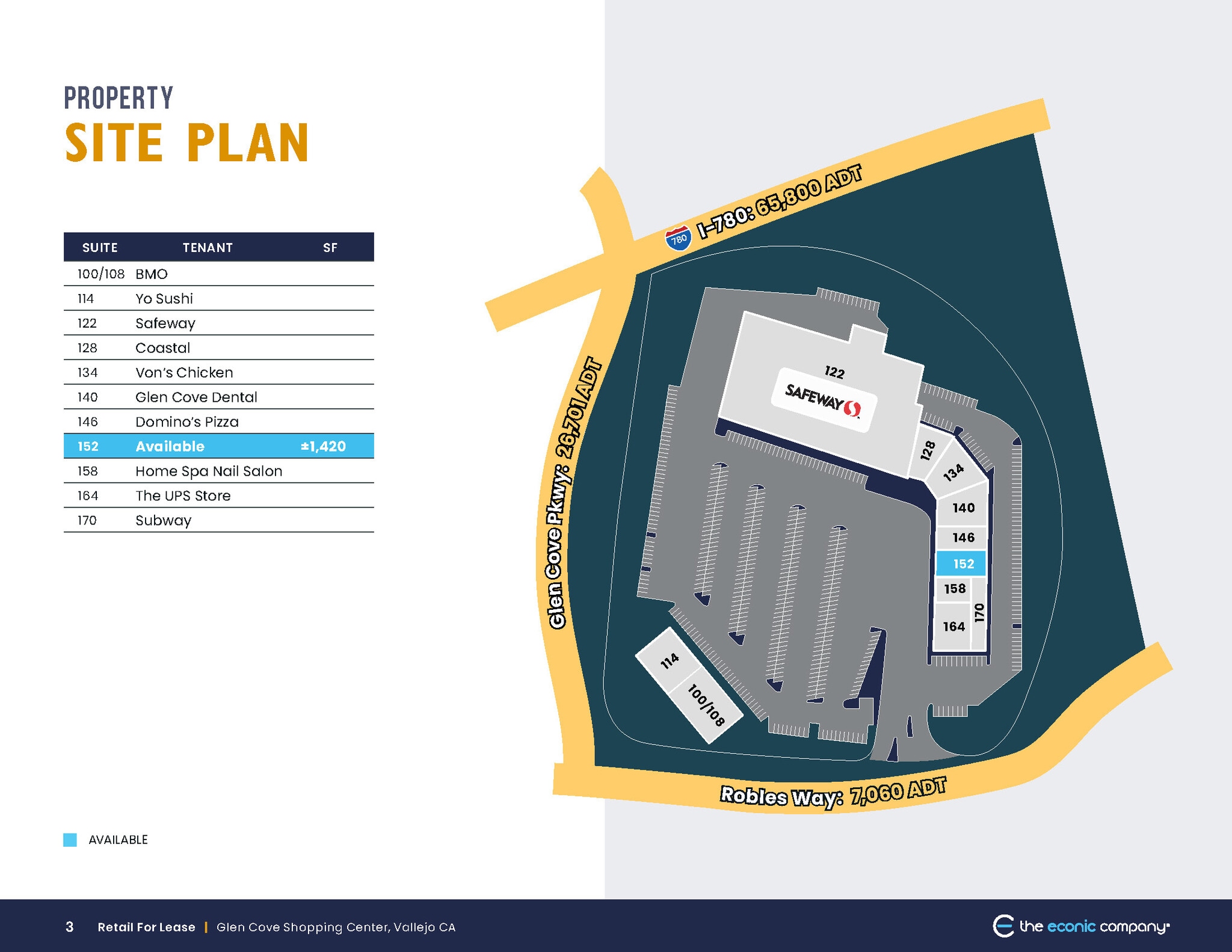 100-170 Robles Dr, Vallejo, CA à louer Plan de site– Image 1 sur 1