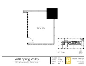 4201 Spring Valley Rd, Dallas, TX à louer Plan d’étage– Image 1 sur 2