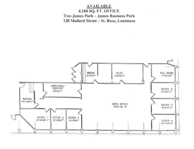 120 Mallard St, Saint Rose, LA à louer Plan d’étage– Image 1 sur 1