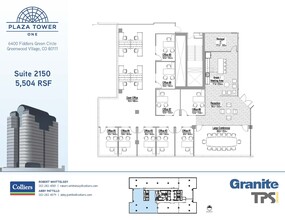 6400 S Fiddlers Green Cir, Greenwood Village, CO à louer Plan d’étage– Image 1 sur 1