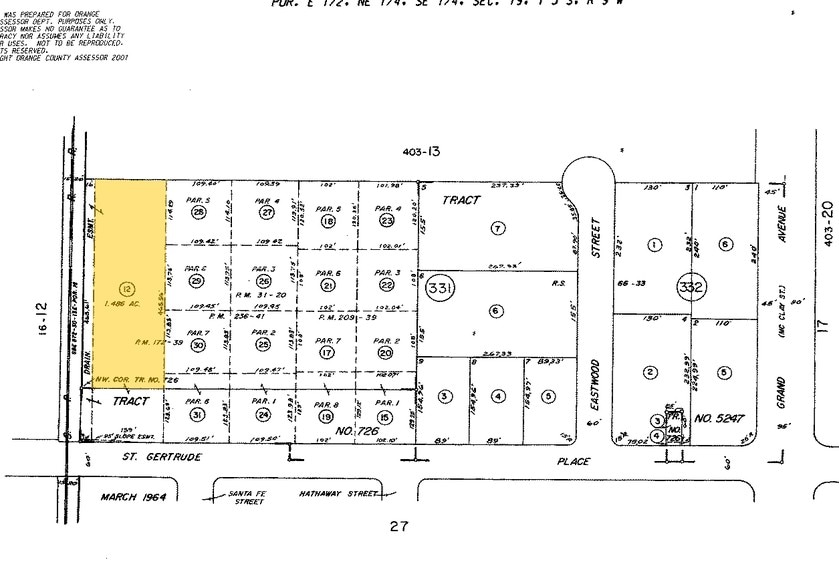 1305 E Saint Gertrude Pl, Santa Ana, CA à louer - Plan cadastral – Image 2 sur 14
