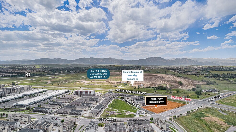 SEC Northwest Parkway & Via Varra, Broomfield, CO à vendre - Aérien – Image 1 sur 9