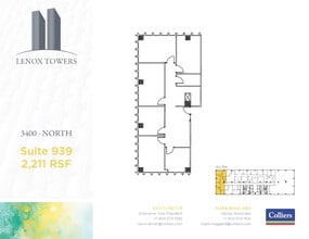 3400 Peachtree Rd NE, Atlanta, GA à louer Plan d’étage– Image 1 sur 1