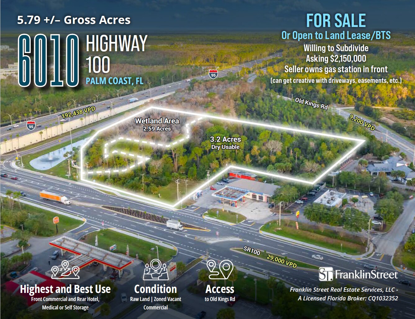 6010 Highway 100, Palm Coast, FL à vendre Photo principale– Image 1 sur 8