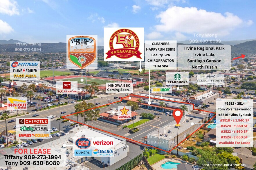 3512-3538 E Chapman Ave, Orange, CA à louer - Photo de l’immeuble – Image 3 sur 8