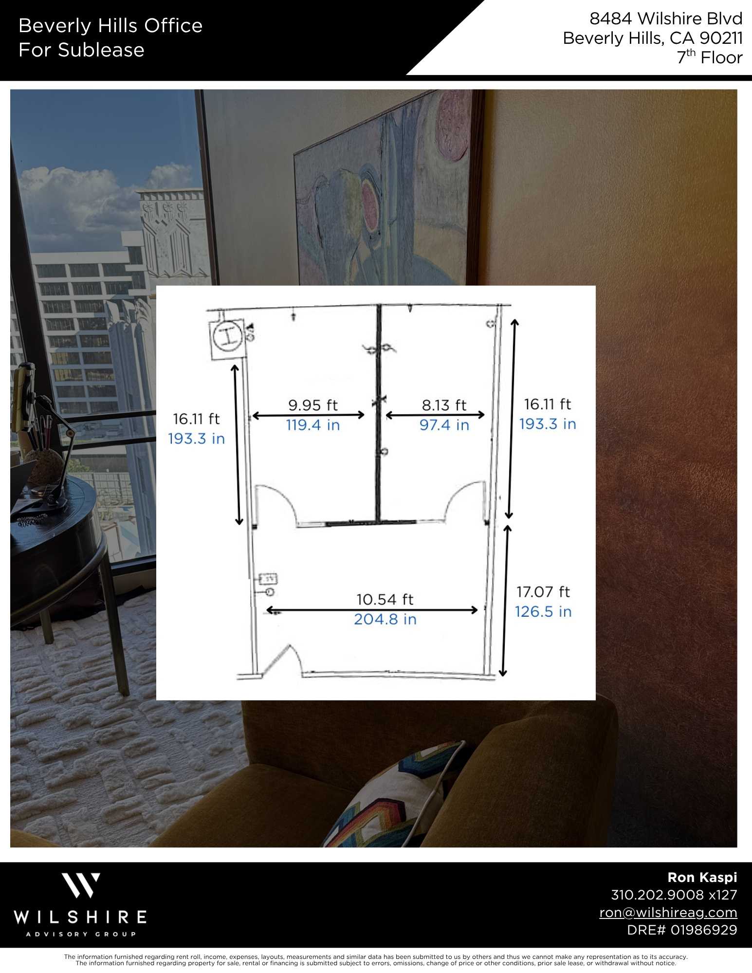 8484 Wilshire Blvd, Beverly Hills, CA à louer Plan d’étage– Image 1 sur 16