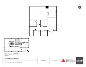 200 N Broadway, Saint Louis, MO à louer Plan de site– Image 1 sur 1