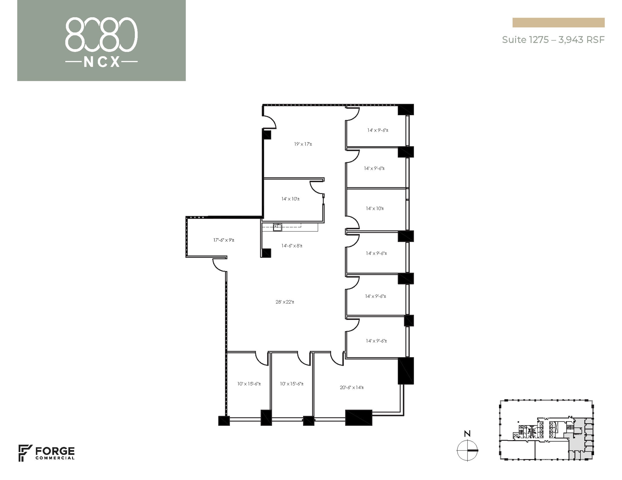 8080 N Central Expy, Dallas, TX à louer Plan d’étage– Image 1 sur 2