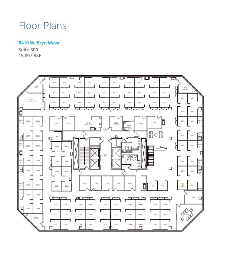 8410 W Bryn Mawr Ave, Chicago, IL à louer Plan d’étage– Image 1 sur 1
