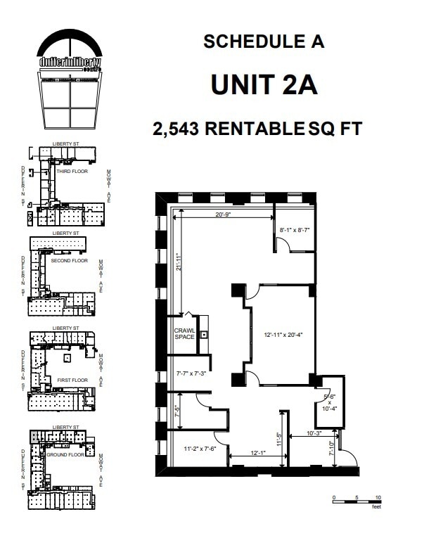219 Dufferin St, Toronto, ON à louer Plan d’étage– Image 1 sur 1