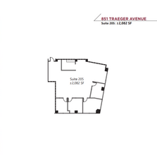 801 Traeger Ave, San Bruno, CA à louer Plan d’étage– Image 1 sur 1
