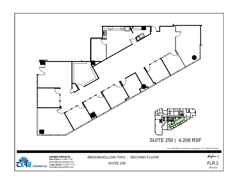 2301 E Lamar Blvd, Arlington, TX à louer Plan d’étage– Image 1 sur 2