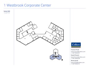 1 Westbrook Corporate Ctr, Westchester, IL à louer Plan d’étage– Image 1 sur 1