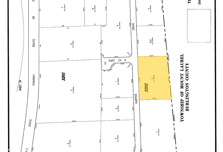 304 Harper Dr, Moorestown, NJ à louer - Plan cadastral – Image 3 sur 5