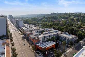 16350 Ventura, Encino, CA - Vue aérienne vue de carte